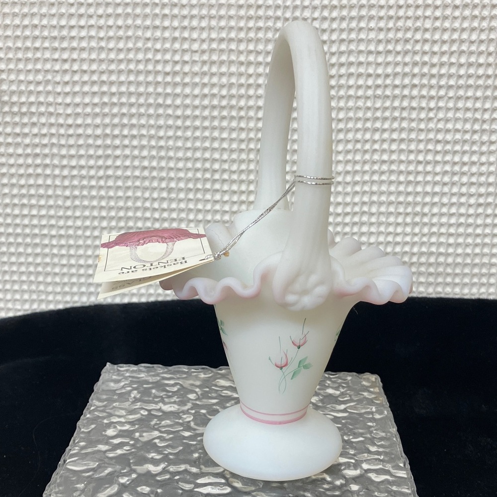 Fenton “Rose Garden” Floral Basket - Picture 4 of 11